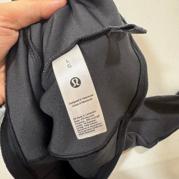 Lululemon Ribbed Softstreme Asymmetrical Long-Sleeve Shirt L Cropped Athleisure - Picture 7 of 10